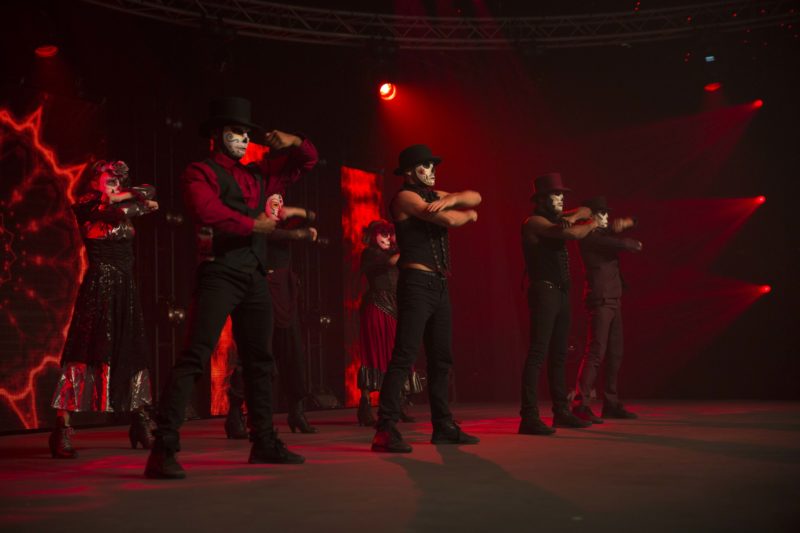 Dancers at Evolution London New Year's Eve Ball